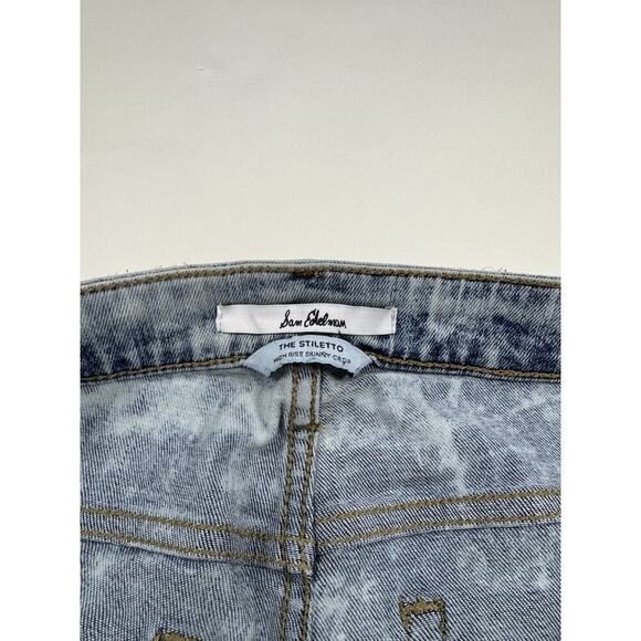 Sam Edelman Distressed Stiletto Skinny Jeans Size 28 - Picture 5 of 7